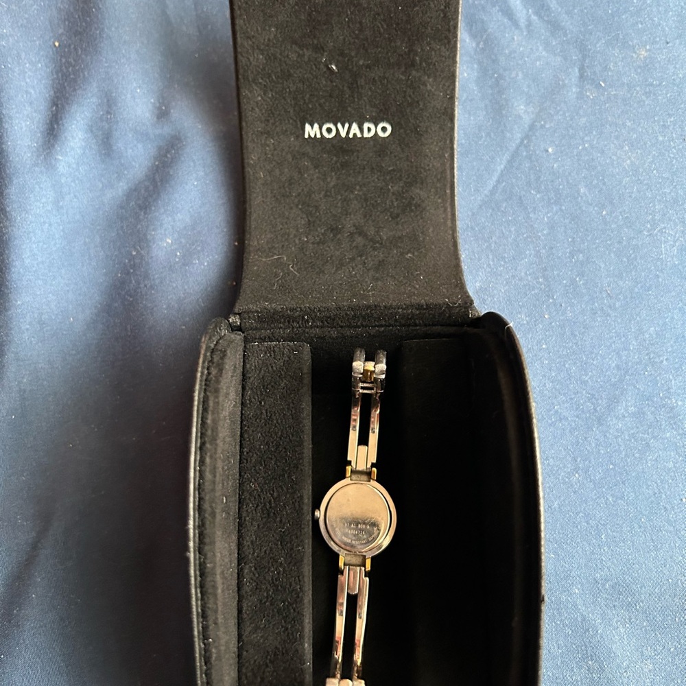 Movado Silver Minimalist Bangle Watch - Picture 5 of 6